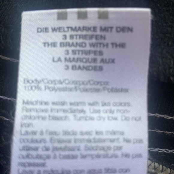 Adidas Three Stripe Black Track Jacket High Collar Full Zip Size M - Picture 6 of 6